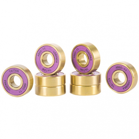 Roulements ABEC-11 ILQ-9 10 Roulements Skate ABEC-9/11 ILQ-9/11 Rouge - Pour Roues De Skateboard, Acier, 608RS Roulement De Skate