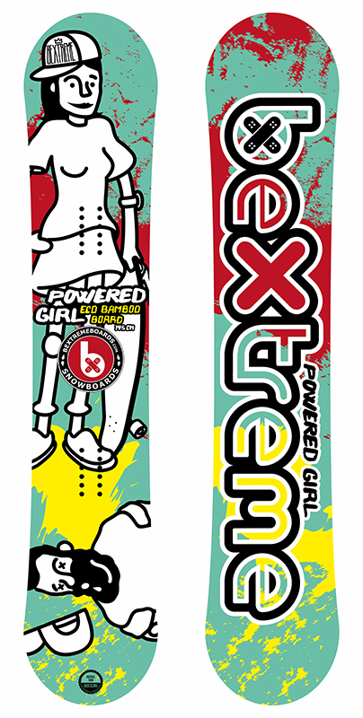 Snowboard para chica; La Powered Girl de BeXtreme.