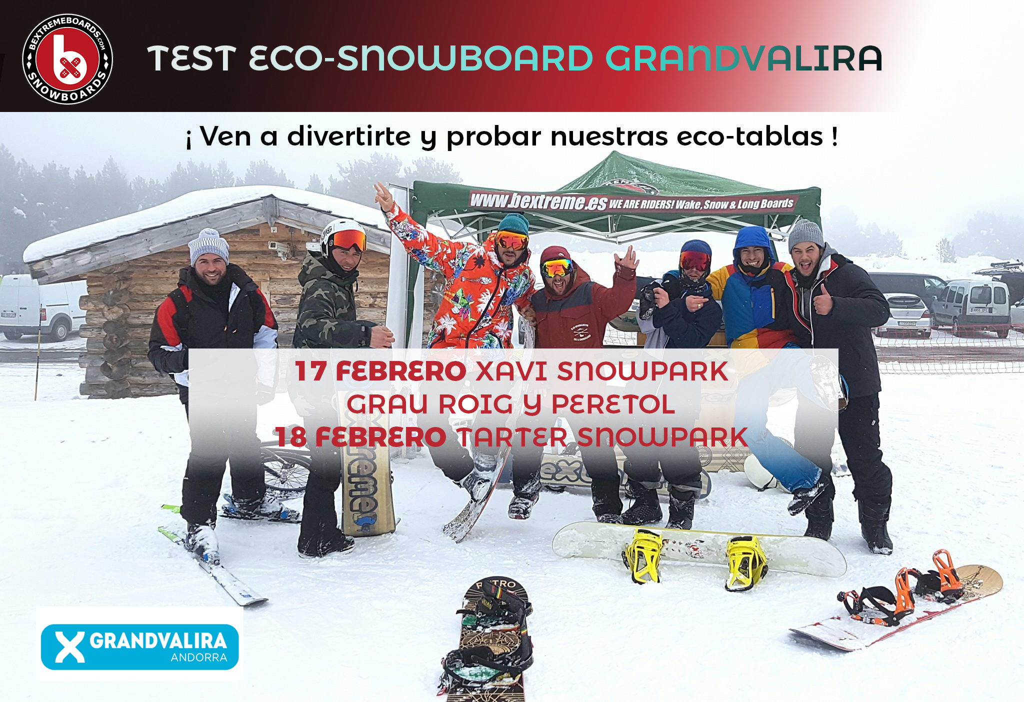 Test eco-snowboards BeXtreme en Grandvalira