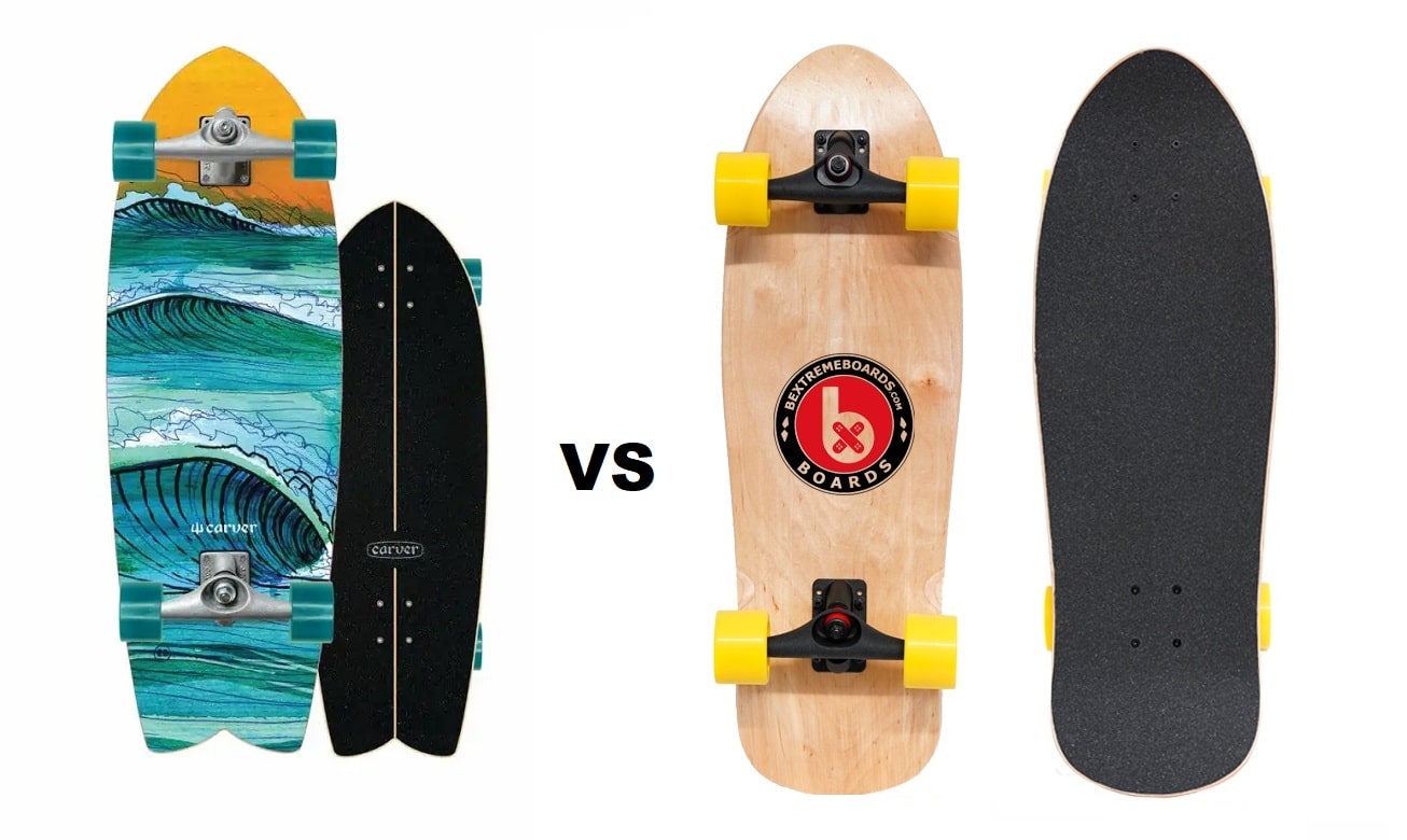 Surfskate Carver VS Surfskate BeXtreme