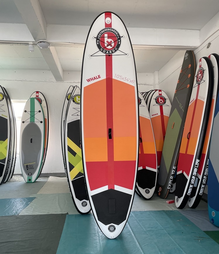 Accesorios de una tabla de paddle surf hinchable