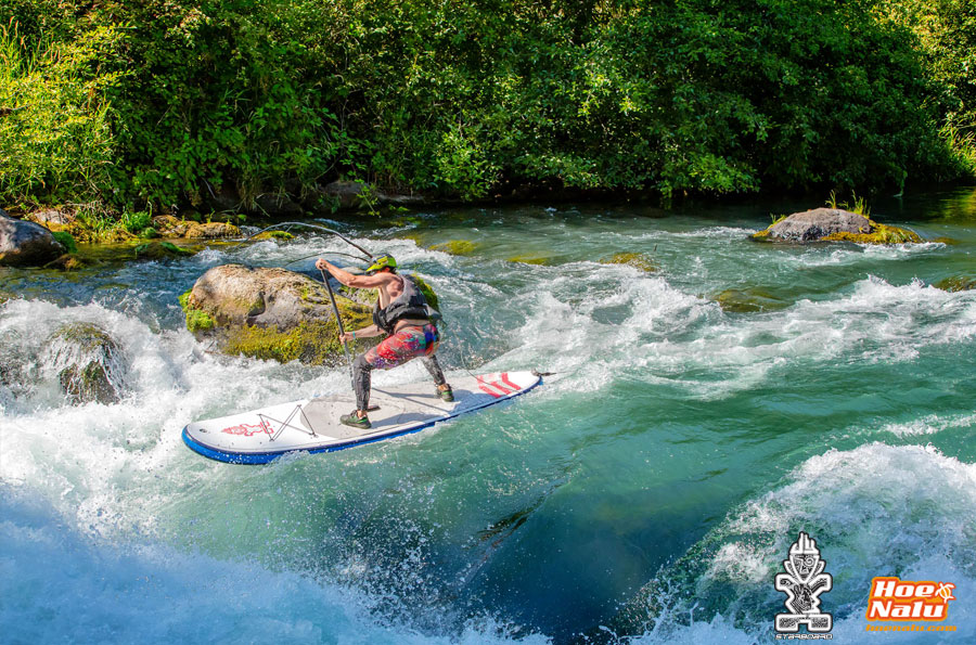 La tabla paddle surf de río o white water