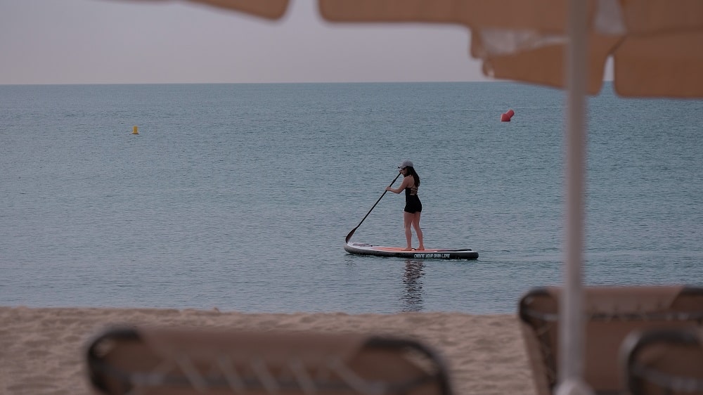 Hacer Paddle Surf en Badalona