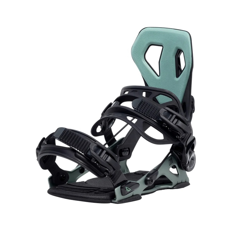Fijaciones Snowboard SP Core Multientry verde y negras